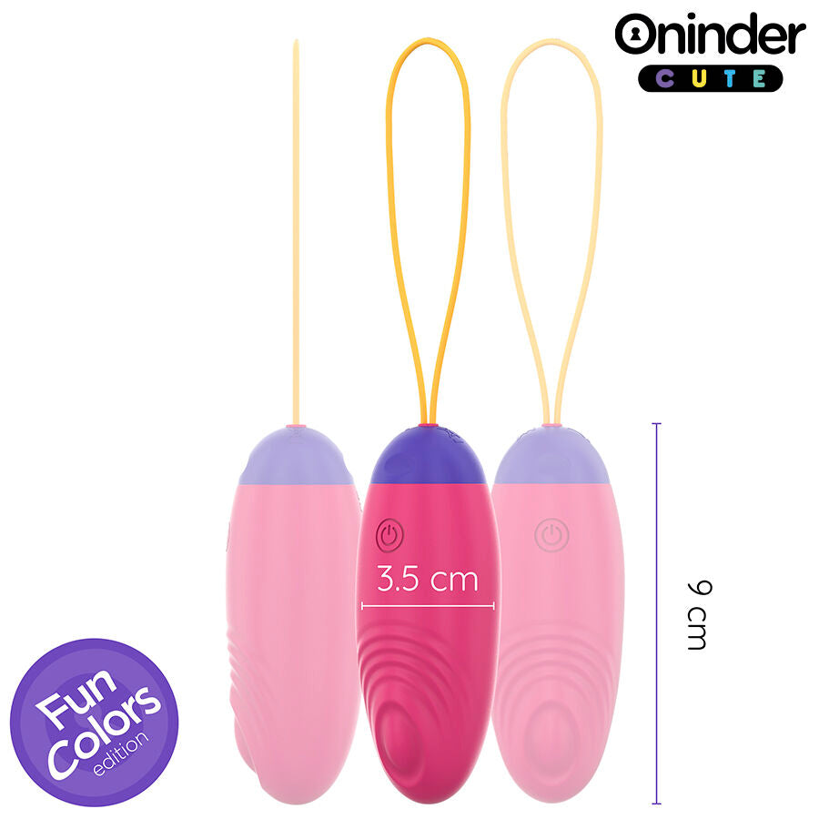 Oninder Cute Love Pleasure Vibro-Wave Tapping Silicone Egg con App