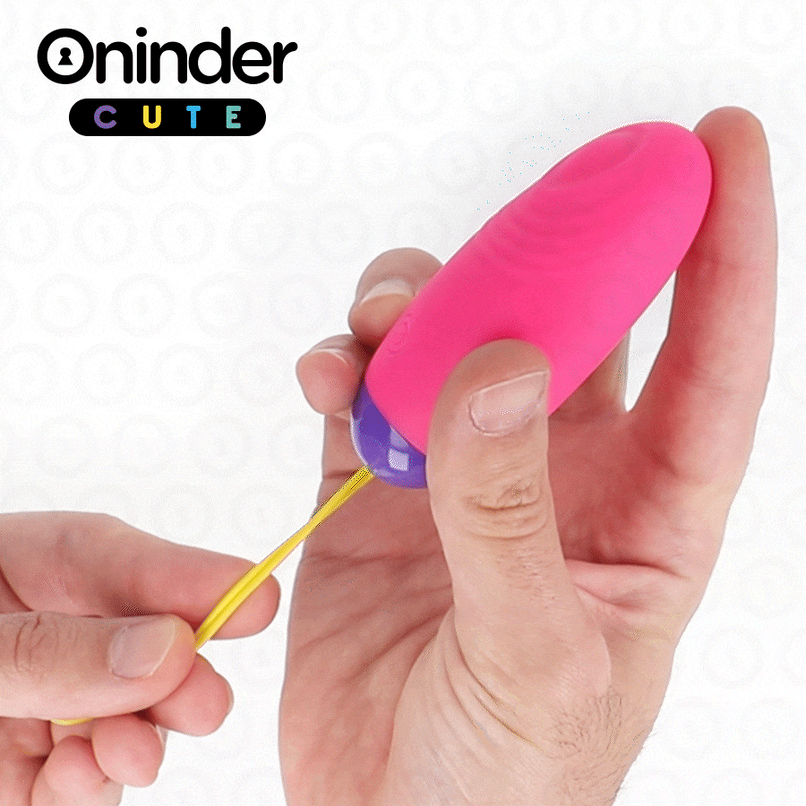 Oninder Cute Love Pleasure Vibro-Wave Tapping Silicone Egg con App