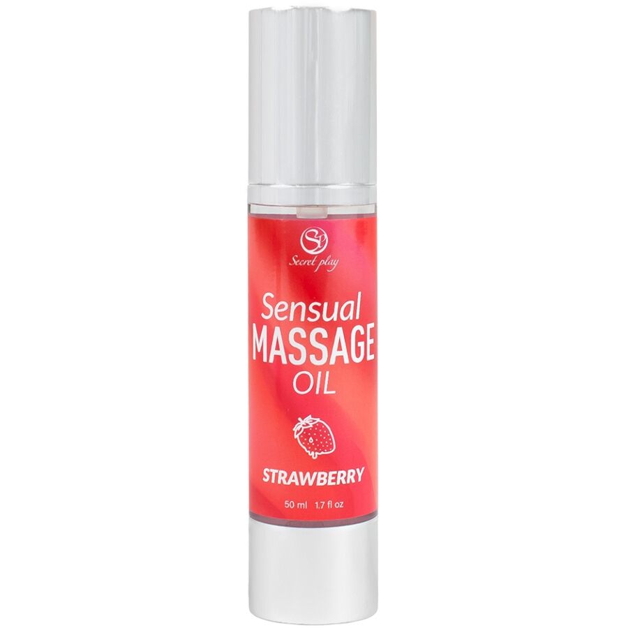 Secretplay Strawberry Massage Oil - Aceite de Masaje con Aroma a Fresa