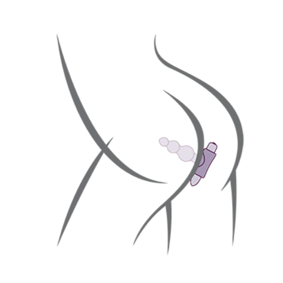 Rocks-Off Petite Sensations Bubbles Anal Plug Vibrator Black