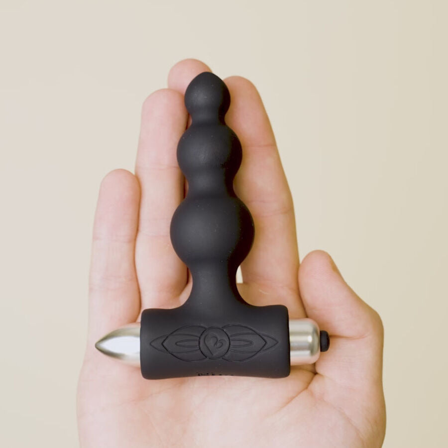 Rocks-Off Petite Sensations Bubbles Anal Plug Vibrator Black