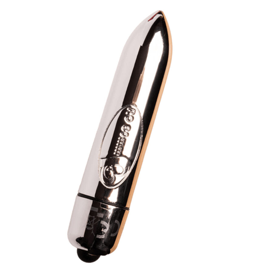 Rocks-Off RO-80 Chrome Vibrating Bullet Silver