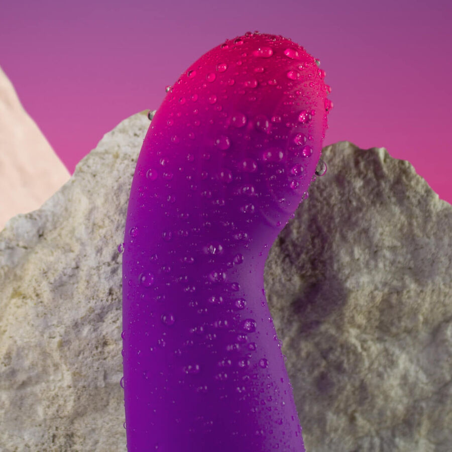 Rocks-Off Glow Girl Vibe - Vibrador Discreto Púrpura para Punto G
