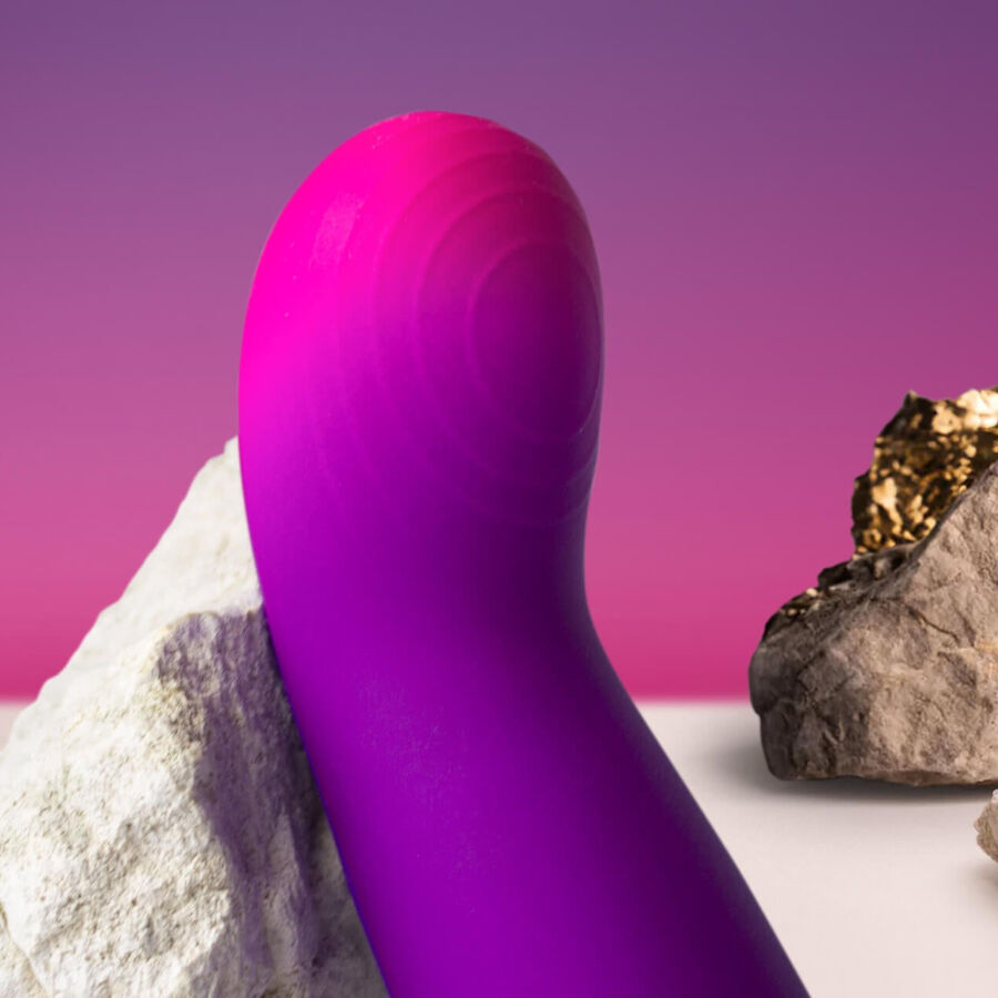 Rocks-Off Glow Girl Vibe - Vibrador Discreto Púrpura para Punto G