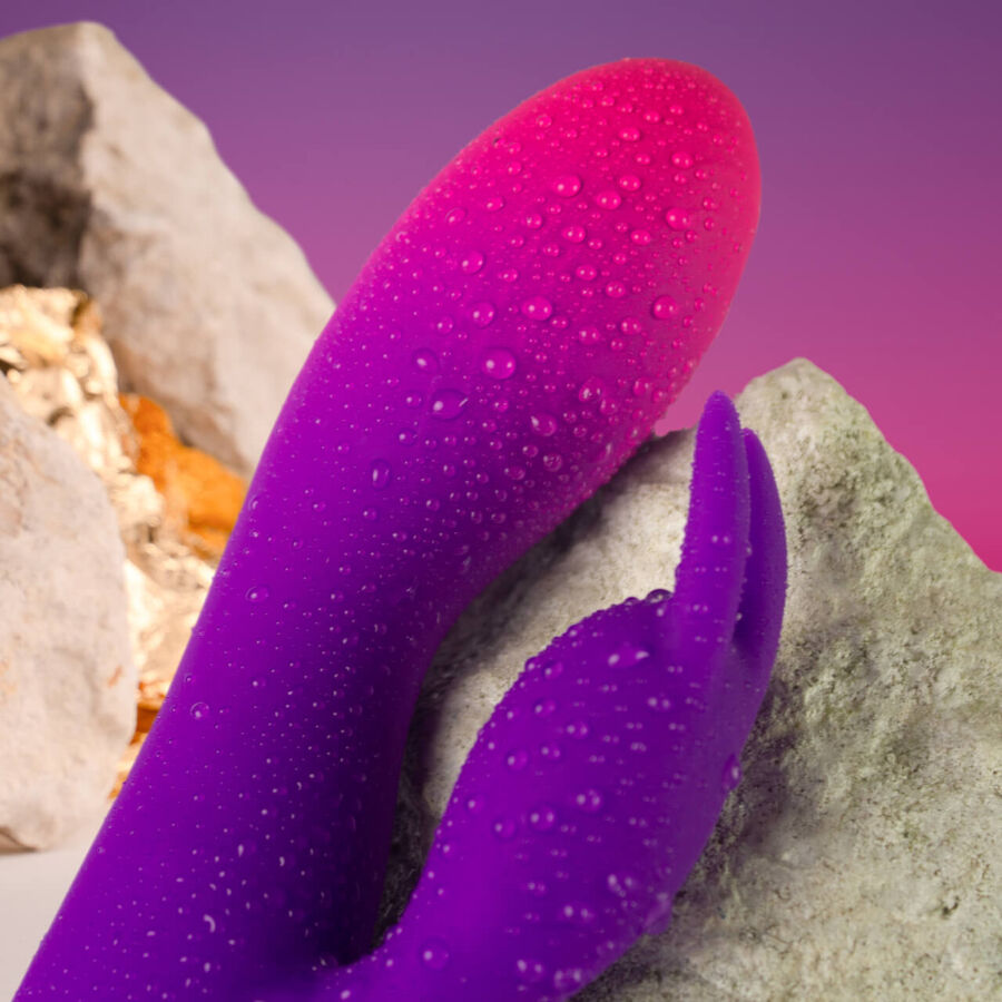 Rocks-Off Glo Girl Purple Rabbit Vibrator