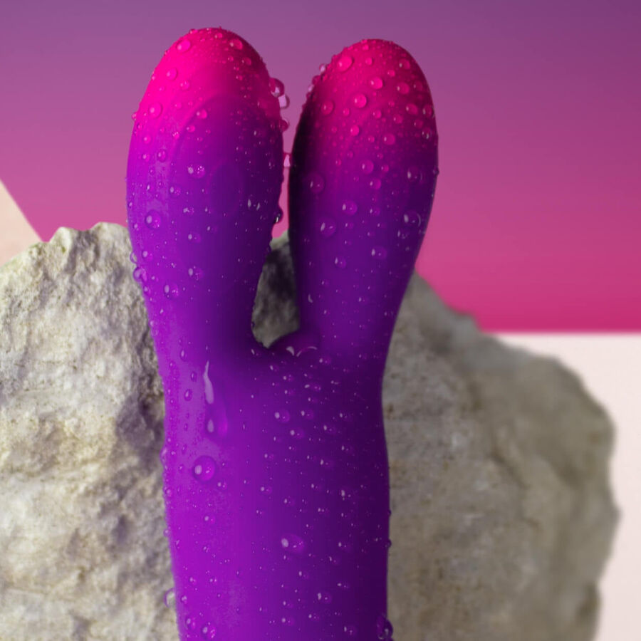 Rocks-Off Glo-Girl Bunny Purple - Vibrador Flexible