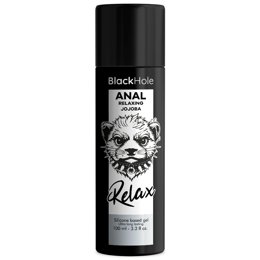 BLACK HOLE Anal Relaxing - Lubricante con Base Silicona y Jojoba 100 ml