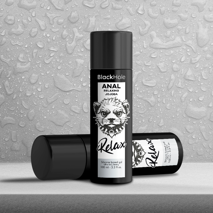 BLACK HOLE Anal Relaxing - Lubricante con Base Silicona y Jojoba 100 ml