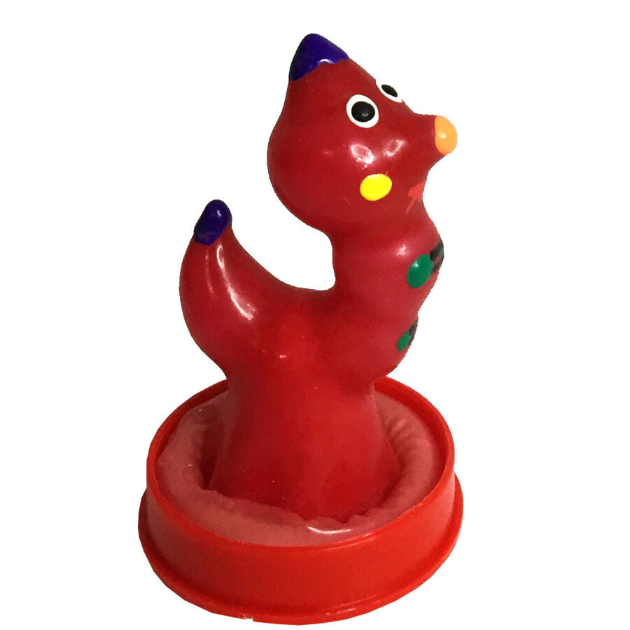 Condomerie Handpainted Novelty Condoms Worm - Arte Bohemio Pintado a Mano