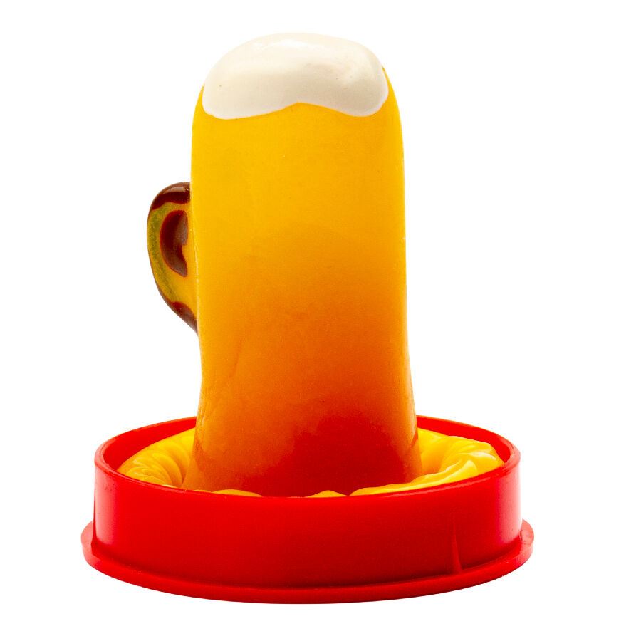 Condones Novelty Handpainted Glass of Beer - Condomerie
