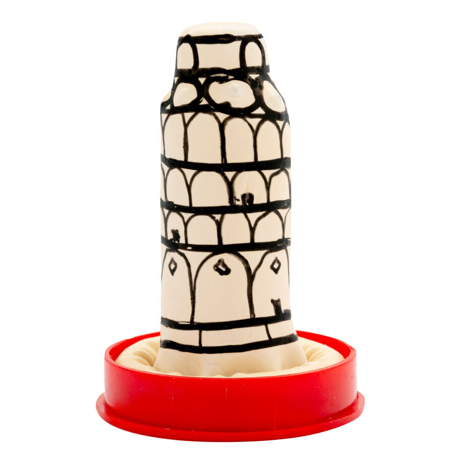 Condomerie Torre de Pisa - Preservativo Decorativo Pintado a Mano