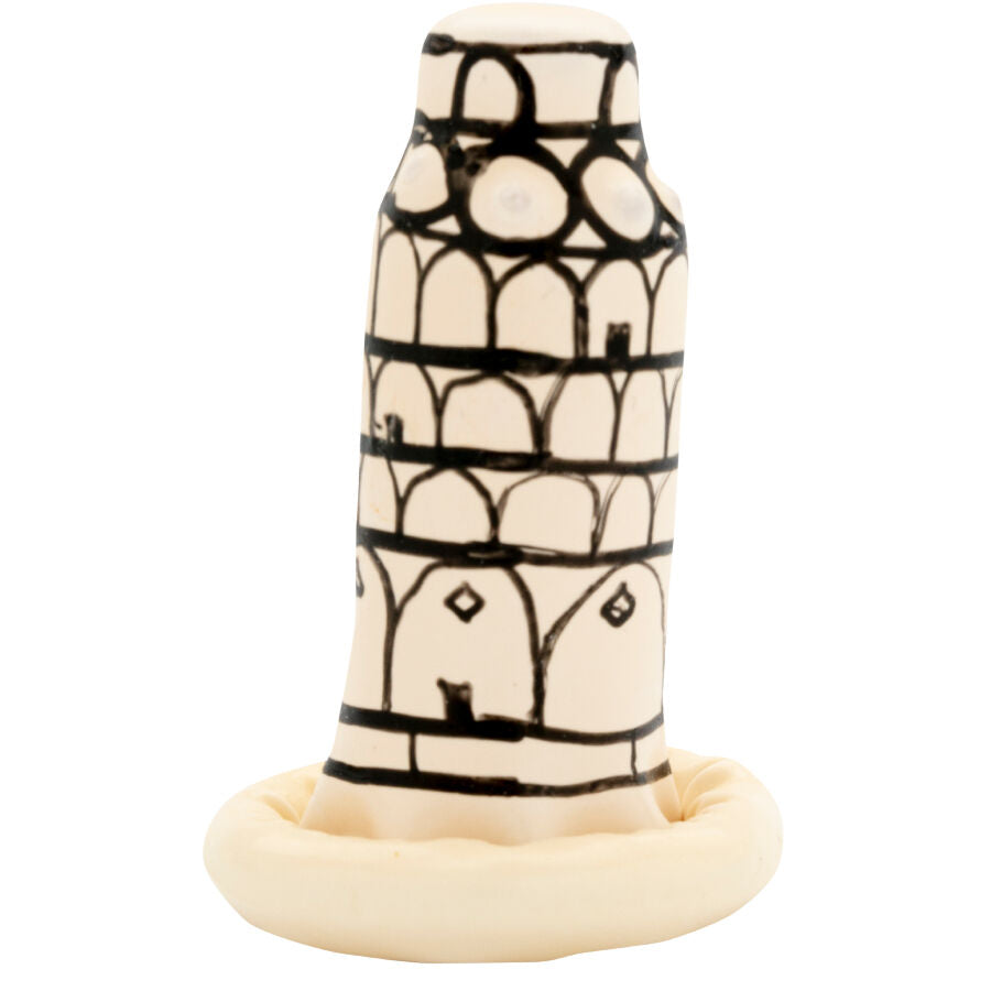 Condomerie Torre de Pisa - Preservativo Decorativo Pintado a Mano