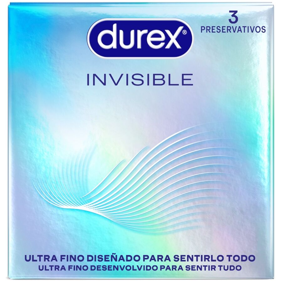 Durex Ultra Thin Invisible Condoms - Pack 3 Unidades