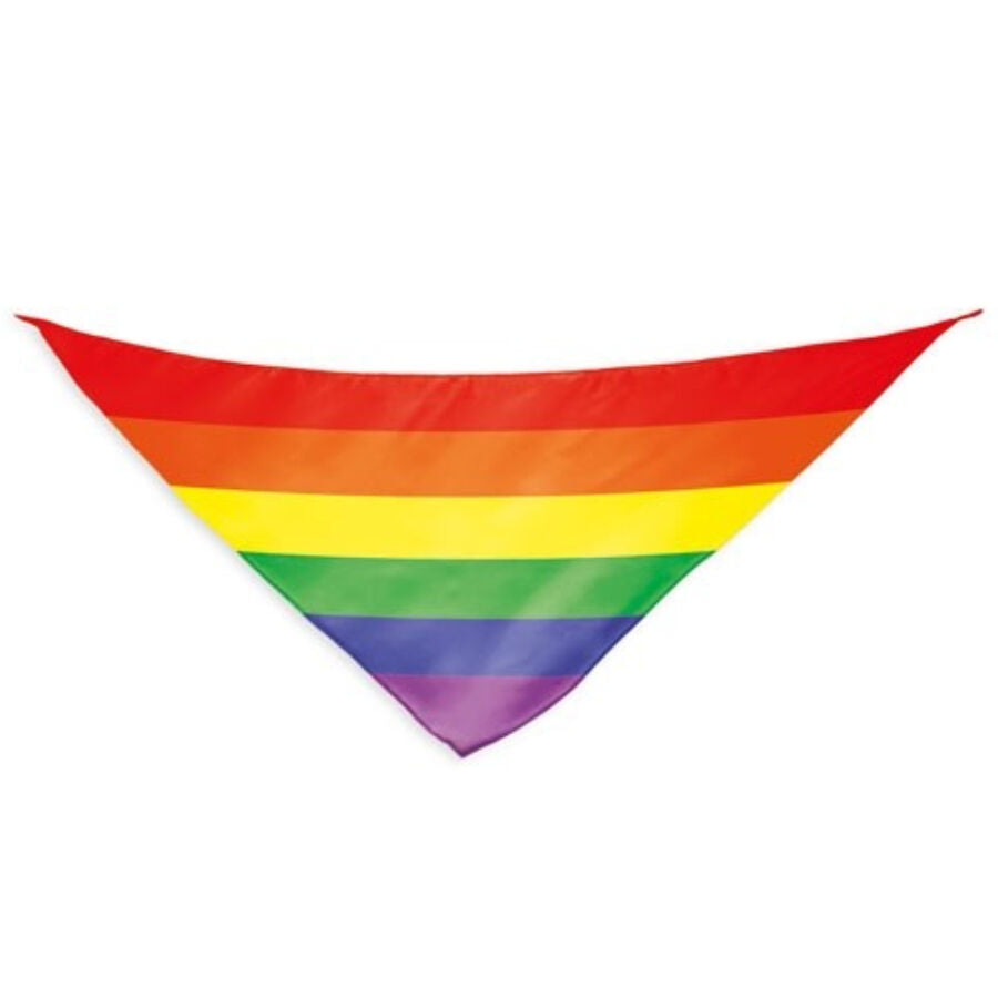 Pañuelo Triangular de Algodón Bandera Arcoíris Pride