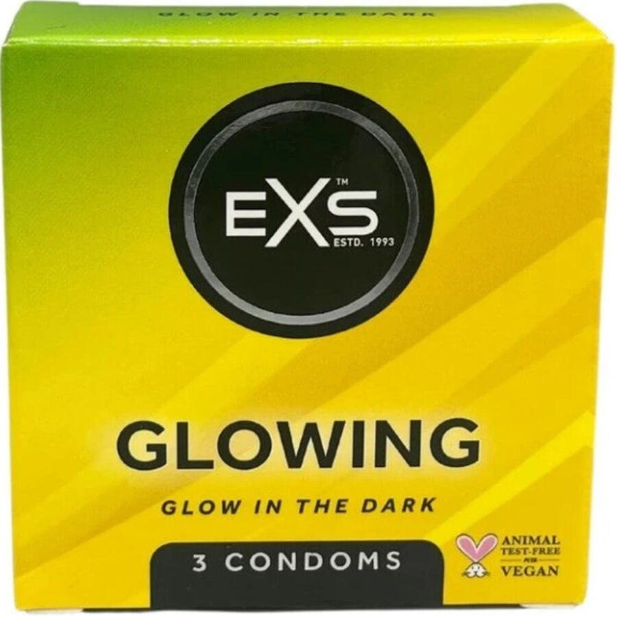 EXS Condoms Glow in the Dark - Preservativos que Brillan en la Oscuridad