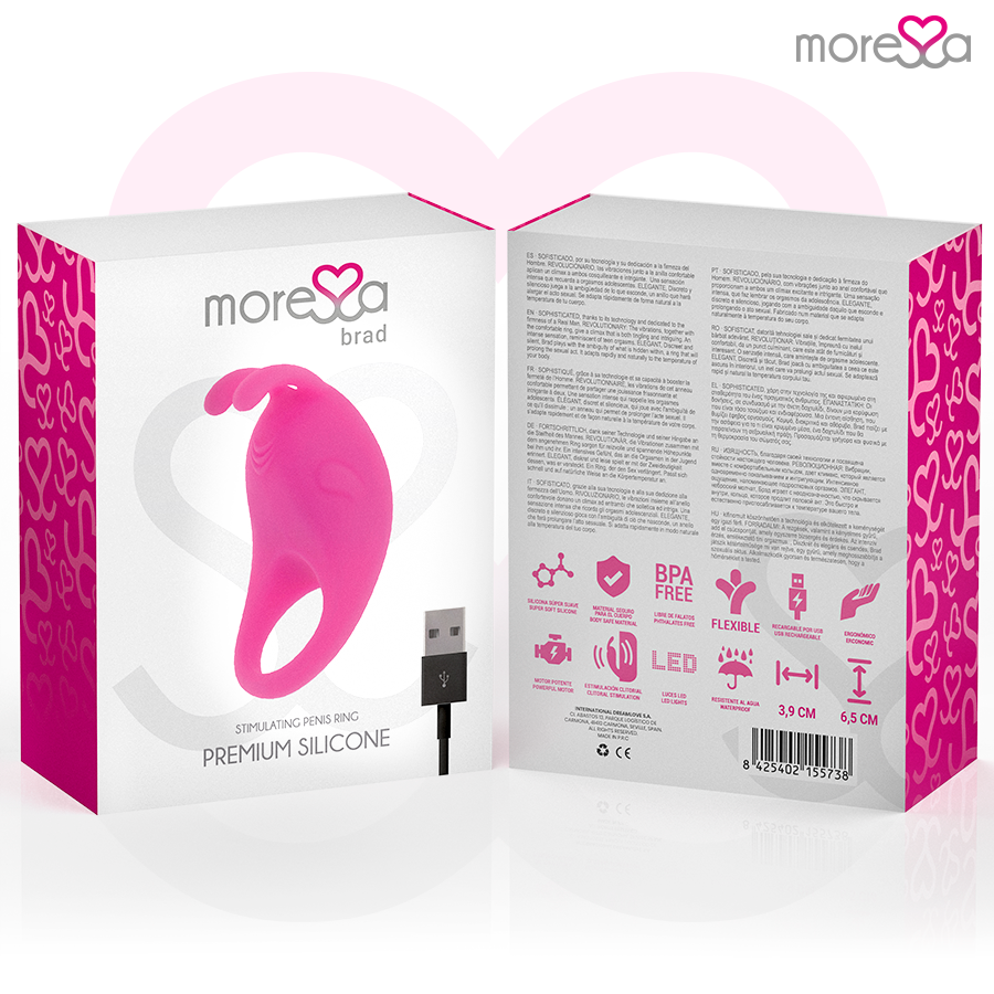 Amoressa Brad Premium Silicone Recargable Negro