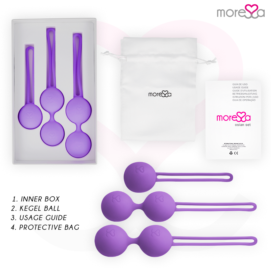 Moressa Osian Set Premium Lilac - Bolas de Silicona