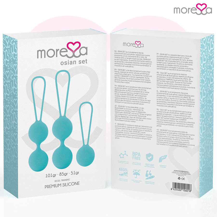 Moressa Osian Set Premium Turquoise - Bolas de Silicona