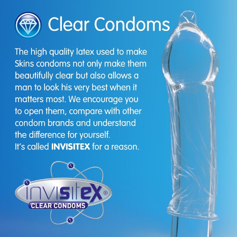 Skins Natural Premium Condoms Pack 16 - Preservativos de Latex Natural