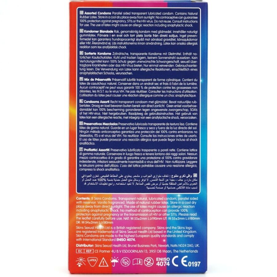 Skins Assorted Premium - Pack 12 Preservativos Variados