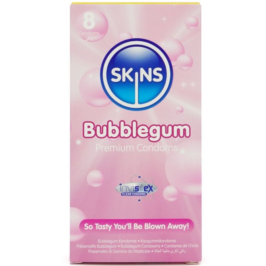 Skins Bubblegum Premium Condoms Pack 12 - Protección con Sabor