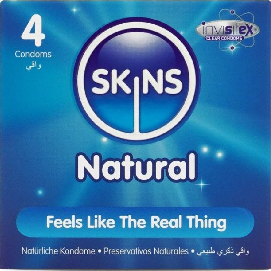 Skins Natural Premium Condones Pack 4