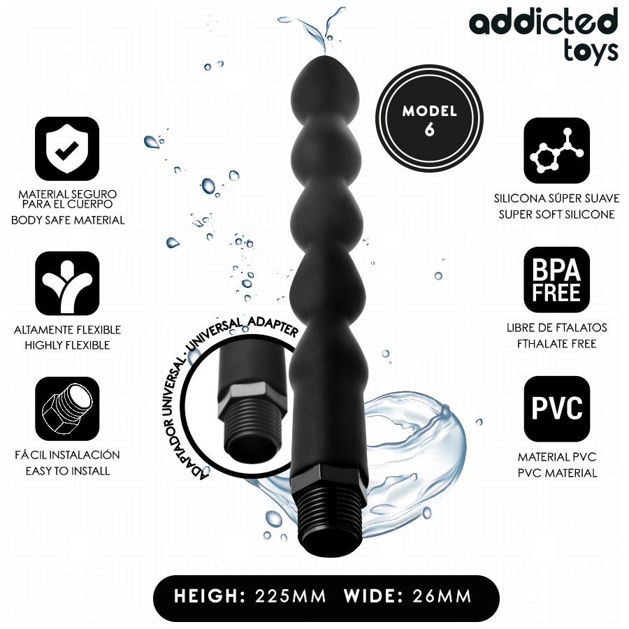 Limpiador Anal con Adaptador Universal - Modelo 6
