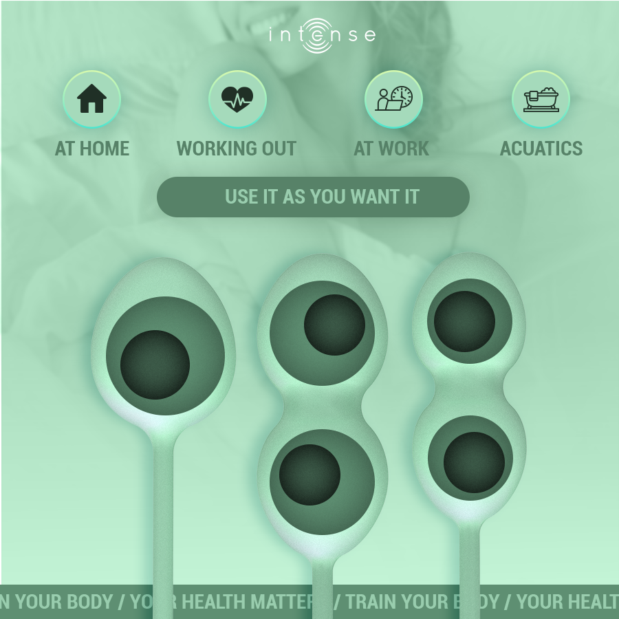 Intense Charli Kegel Ball Kit Light Jade Green