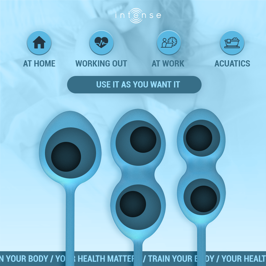 Intense Charli Kegel Ball Kit Ocean Blue