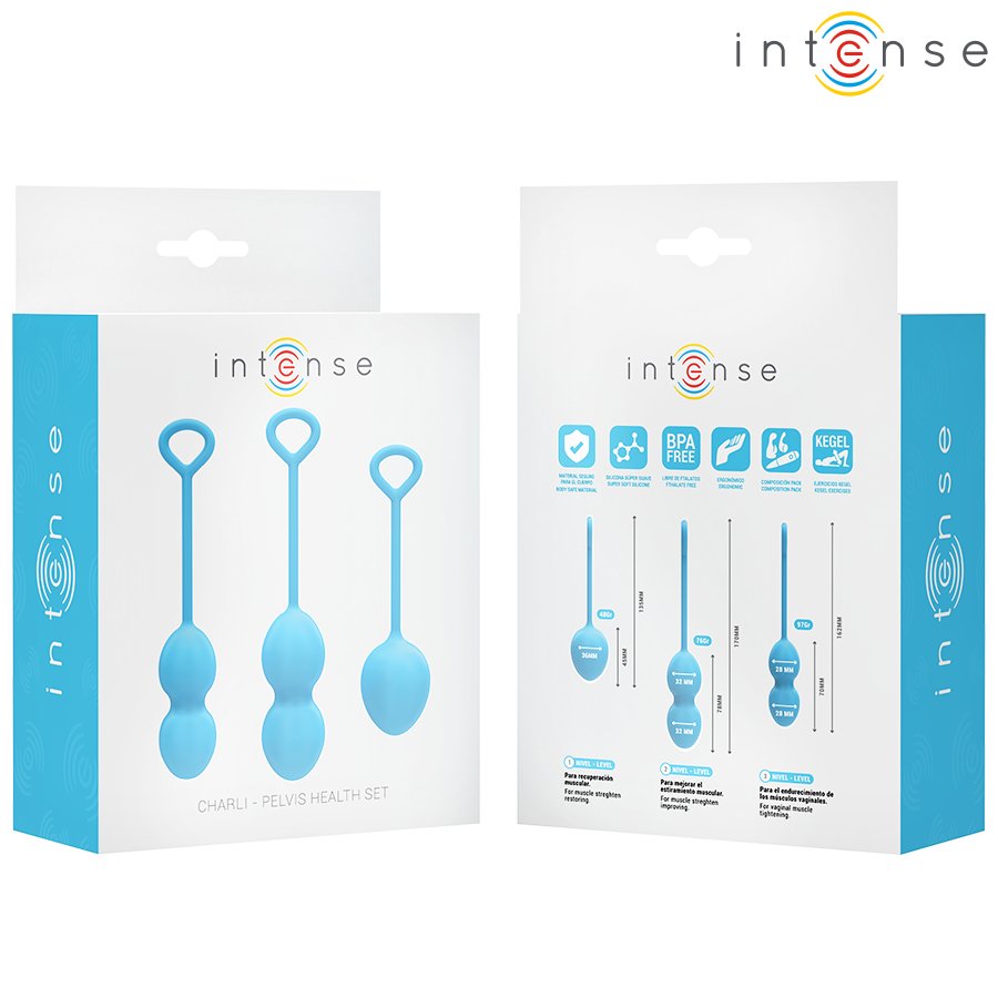 Intense Charli Kegel Ball Kit Ocean Blue