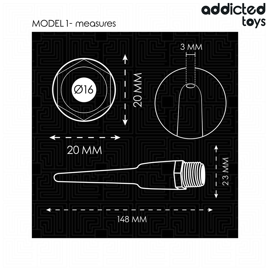 Addicted Toys Anal Cleaner with Universal Adapter Model 1