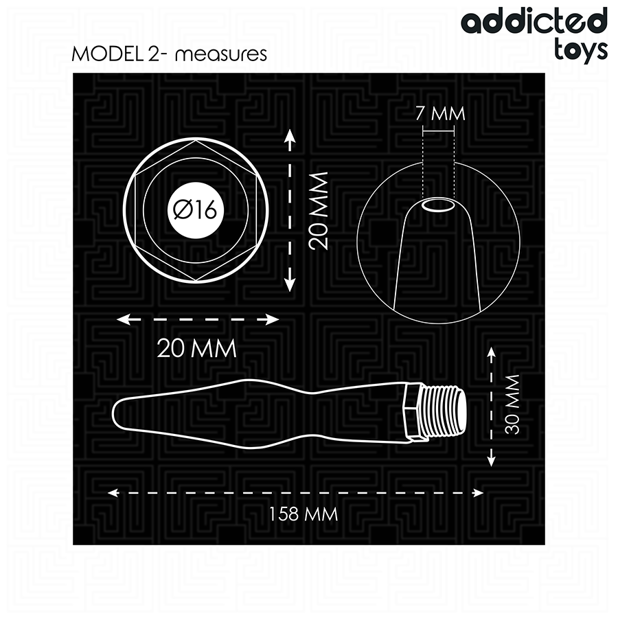 Addicted Toys Anal Cleaner with Universal Adapter Model 2
