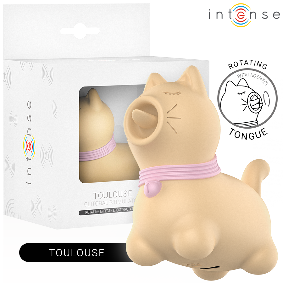 Intense Toulouse - Estimulador con Lengua Rotatoria 360º Amarillo
