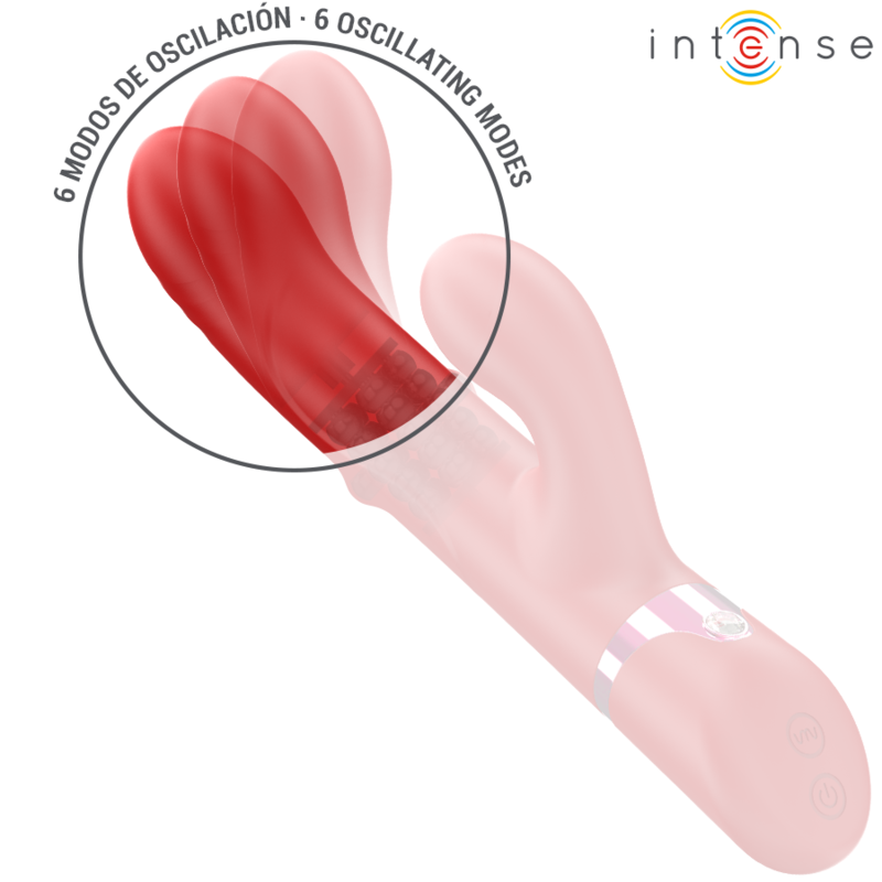 Intense Lele Vibrador Multifunción Rojo - Rotación y Oscilación