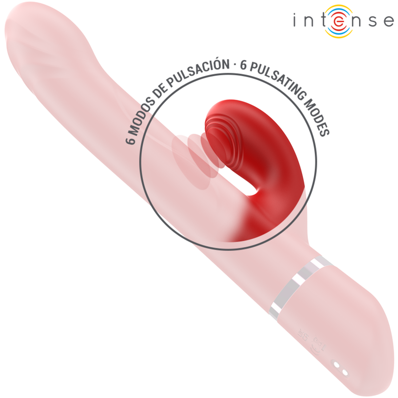 Intense Lele Vibrador Multifunción Rojo - Rotación y Oscilación