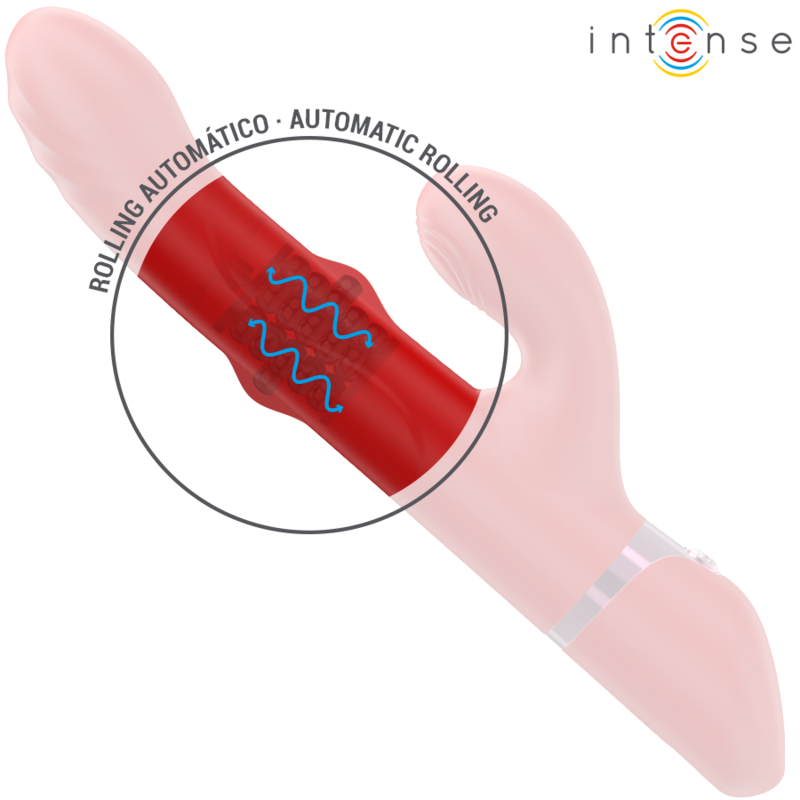 Intense Lele Vibrador Multifunción Rojo - Rotación y Oscilación