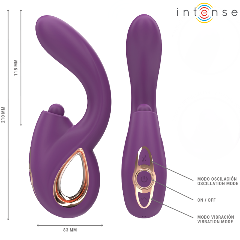 Intense Lali Vibrador Multifunción G-Spot Purple