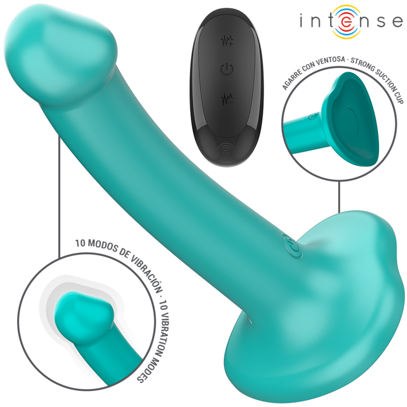 Vibrador Intense Katie con Ventosa y Control Remoto - 10 Modos