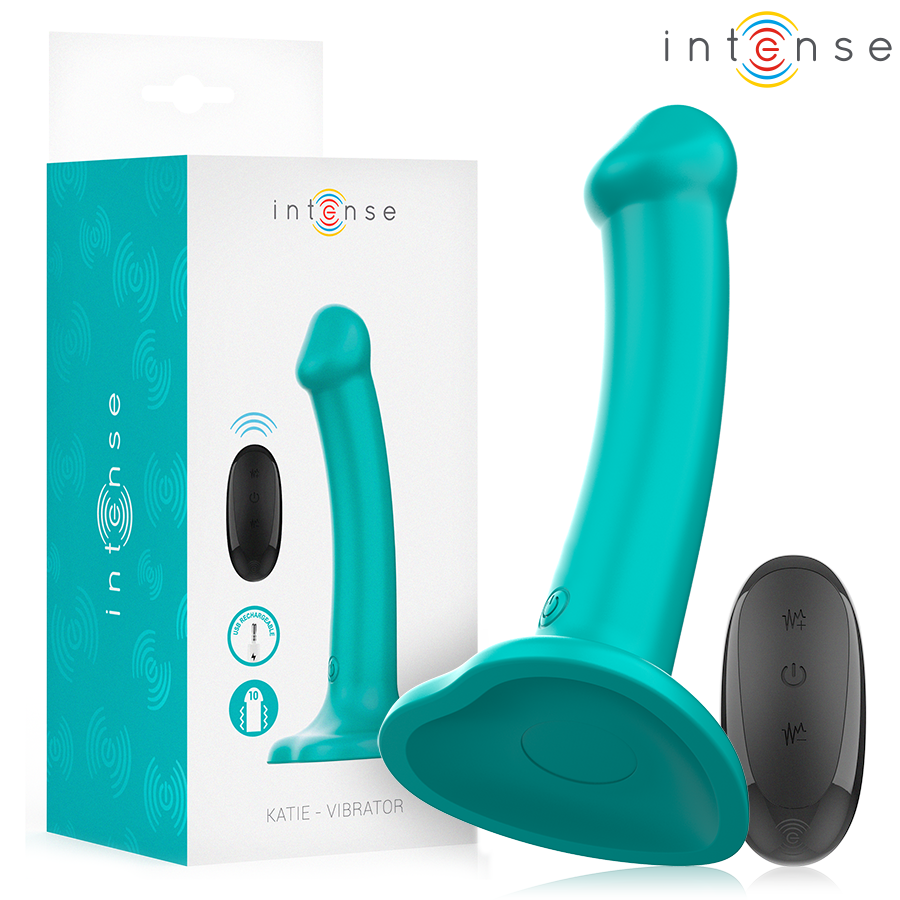 Vibrador Intense Katie con Ventosa y Control Remoto - 10 Modos