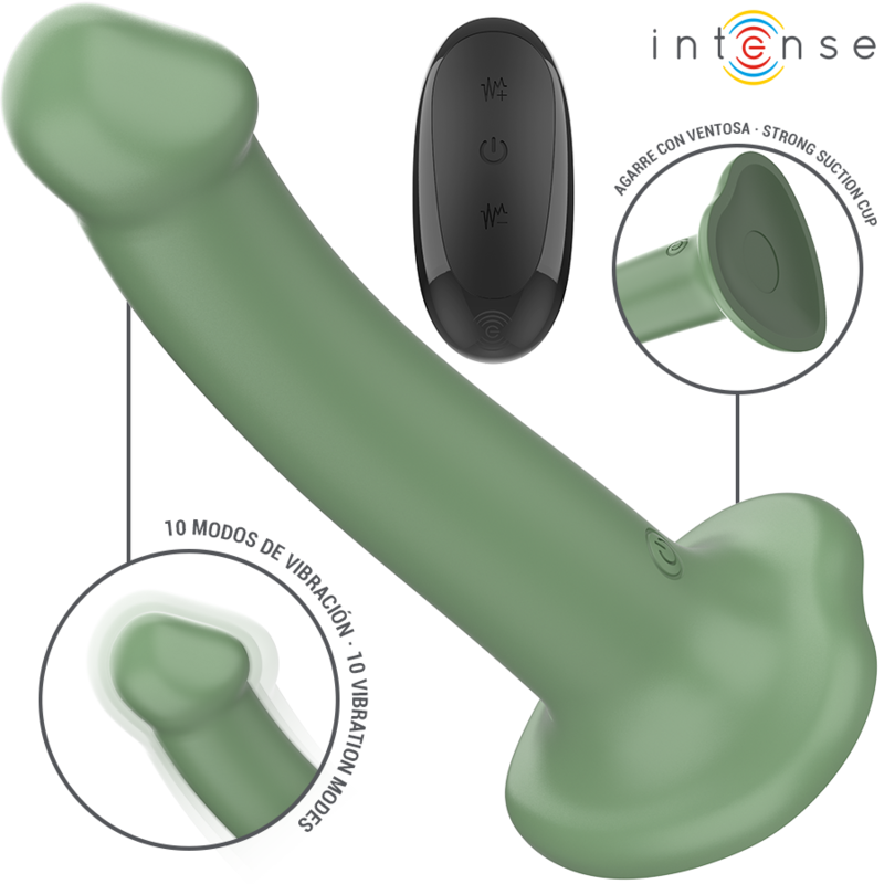 Vibrador Intense con Ventosa y Control Remoto - 10 Modos de Vibración