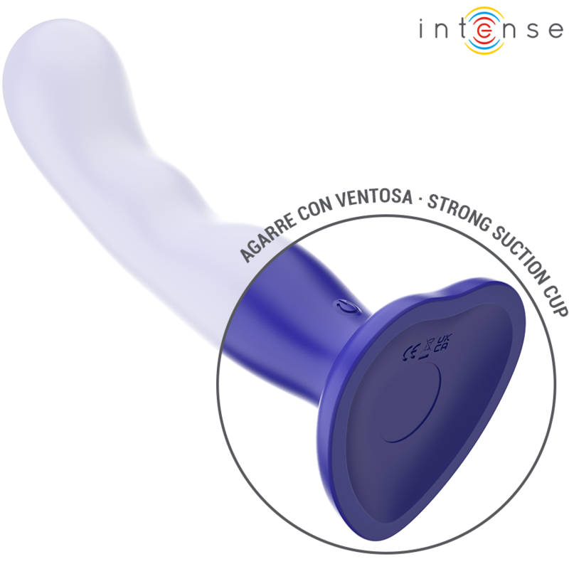 Intense Shorty Vibrator con Ventosa y Control Remoto Azul