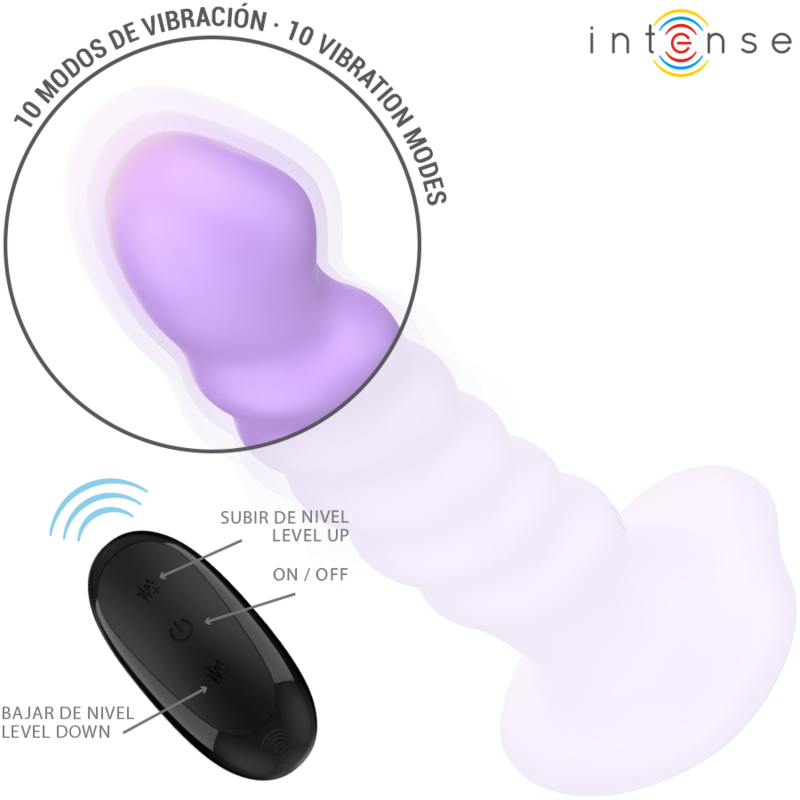 Intense Brenda Vibrator Tamaño M Diseño Espiral Control Remoto