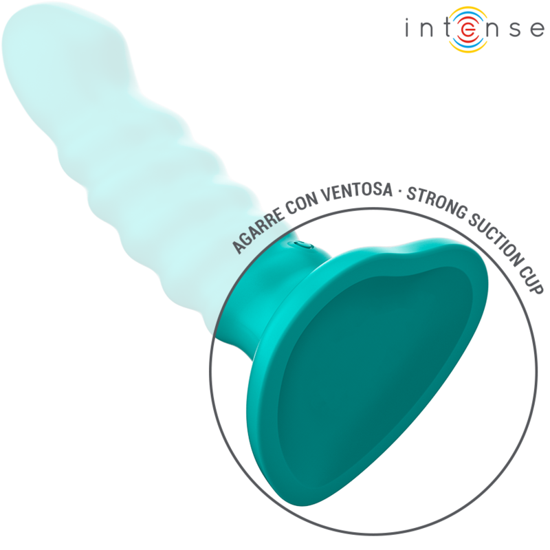 Intense Buffy Vibrator Tamaño S Diseño Espiral Control Remoto Azul