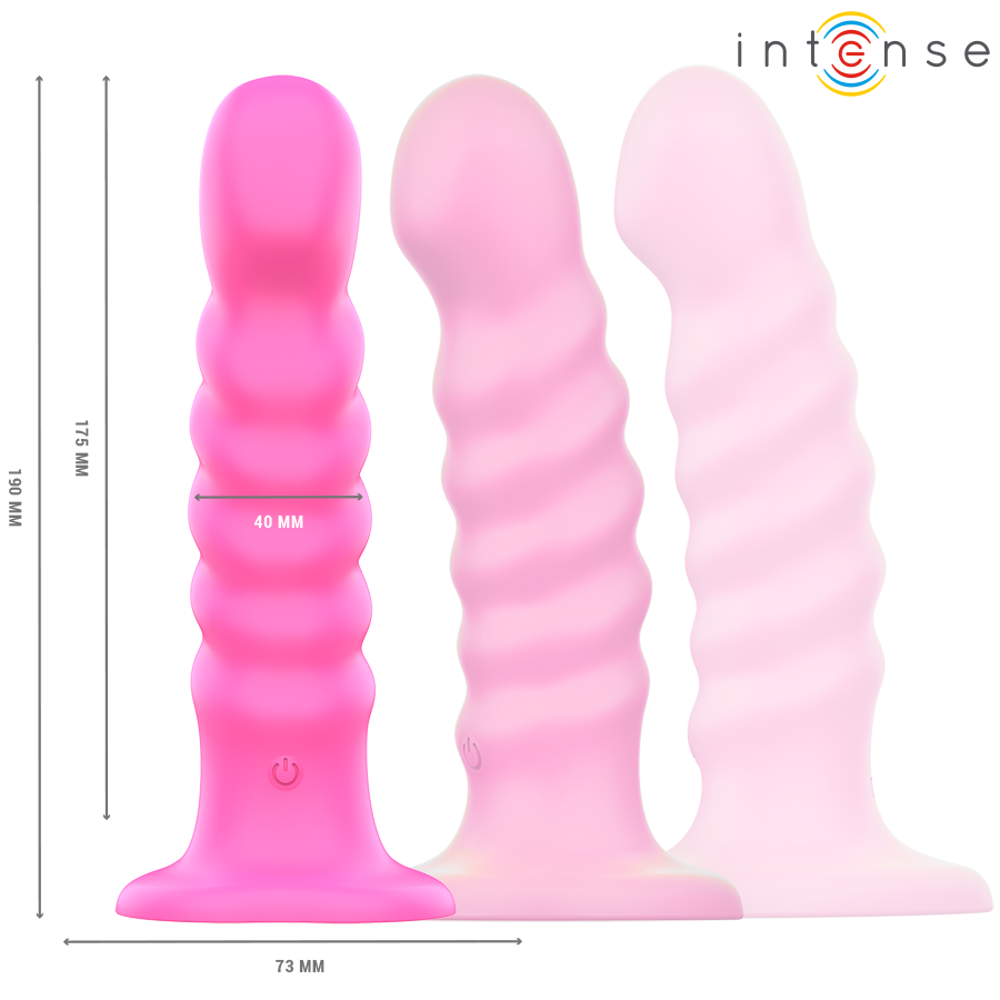 Intense Cindy Vibrator Tamaño L - Diseño Espiral con Control Remoto