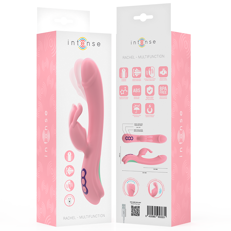 Intense Rachel Rabbit Vibrator - 5 Modos de Vibración Rosa