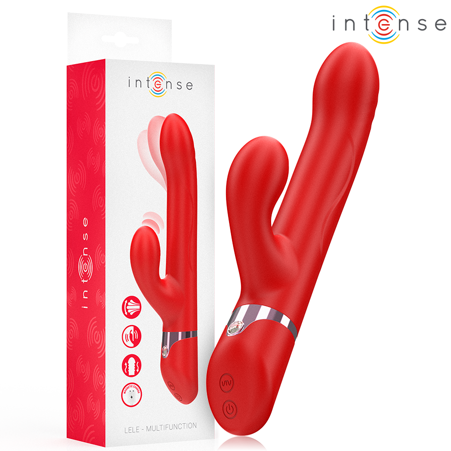 Intense Lele Vibrador Multifunción Rojo - Rotación y Oscilación