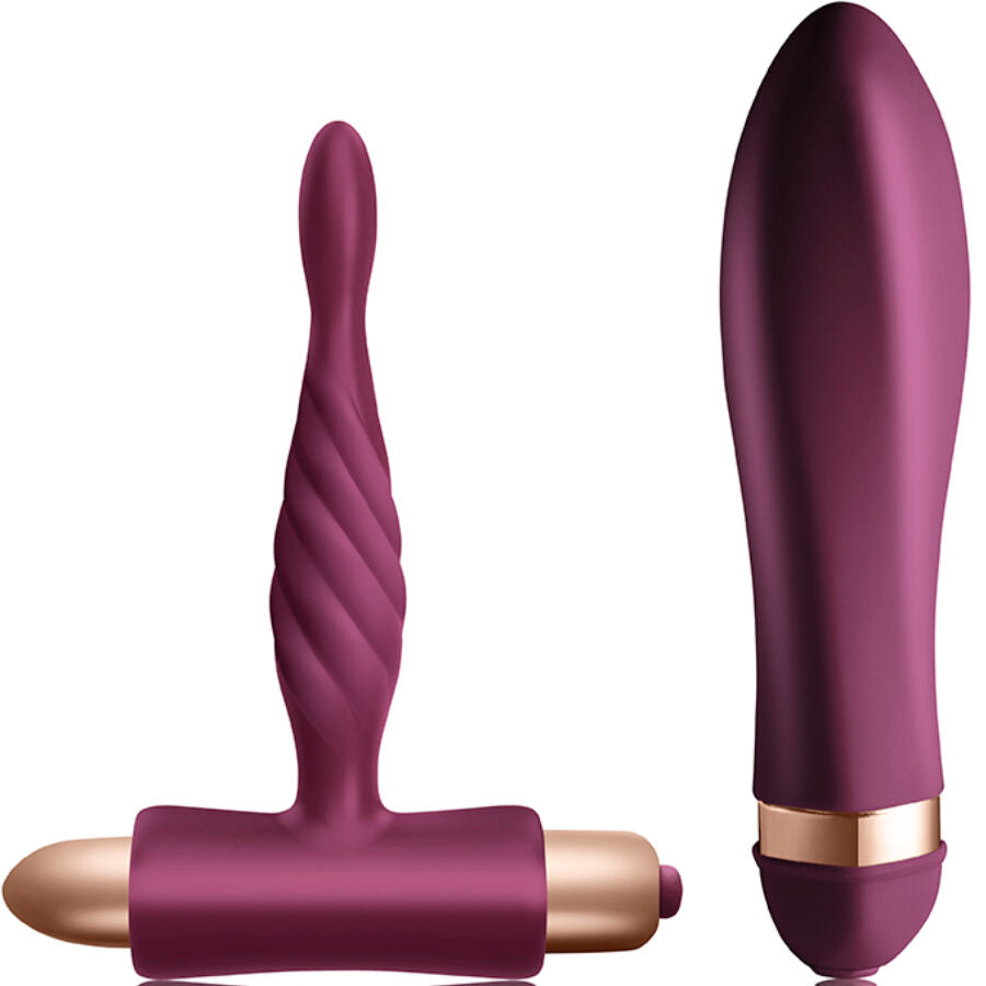 Climaximum Dare Kit - Vibrador Twisted + Plug Anal Principiantes