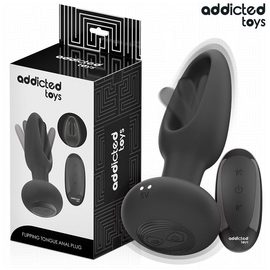 Addicted Toys - Plug Anal con Lengua Vibrante y Control Remoto