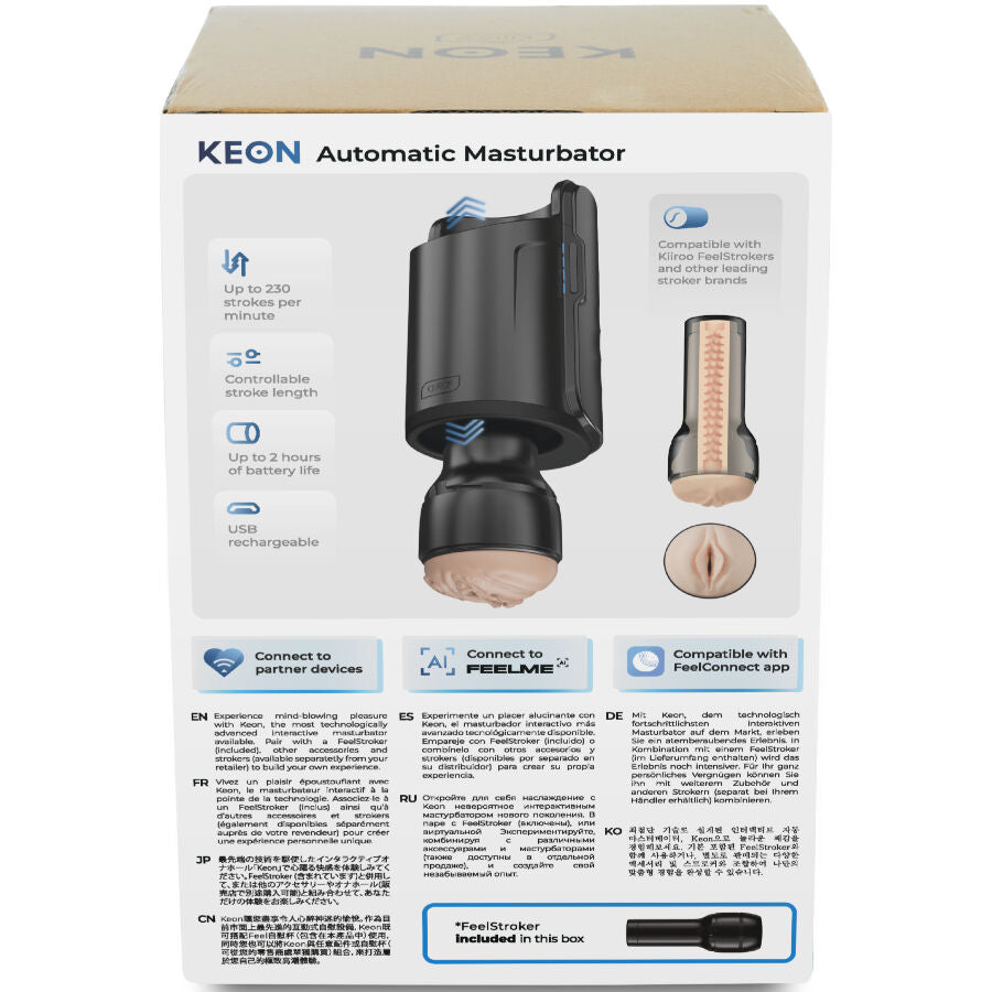 Kiiroo Keon WiFi Combo - Masturbador Automático con Feel Stroker
