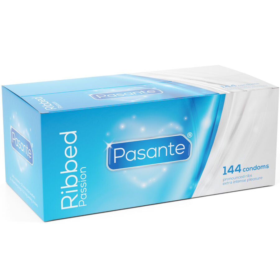 Pasante Ribbed Passion - Caja 144 Preservativos Lubricados